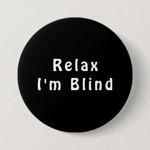 Badge Rond 7,6 Cm Bouton du docteur pour oeil noir blanc