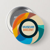 Badge Rond 7,6 Cm Bouton du document du musée (Devant & derrière)