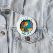 Badge Rond 7,6 Cm Bouton du document du musée (En situation)