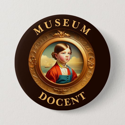 Badge Rond 7,6 Cm Bouton du document du musée (Devant)