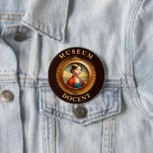 Badge Rond 7,6 Cm Bouton du document du musée (En situation)