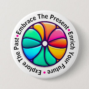 Badge Rond 7,6 Cm Bouton du document du musée