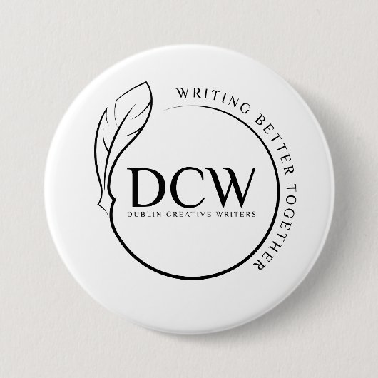 Badge Rond 7,6 Cm Bouton du logo DCW (Devant)