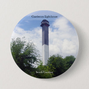Badge Rond 7,6 Cm Bouton du phare de Charleston
