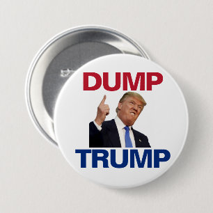 Badge Rond 7,6 Cm Bouton DUMP TRUMP