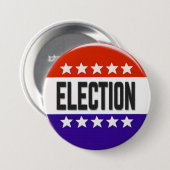Badge Rond 7,6 Cm Bouton Élection (Devant & derrière)