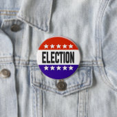 Badge Rond 7,6 Cm Bouton Élection (En situation)