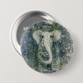 Badge Rond 7,6 Cm bouton éléphant (Devant & derrière)