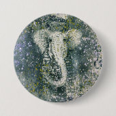 Badge Rond 7,6 Cm bouton éléphant (Devant)