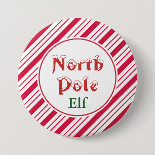 Badge Rond 7,6 Cm Bouton Elf du pôle Nord