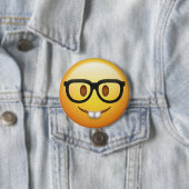 Badge Rond 7,6 Cm Bouton Emoji Buddy (En situation)