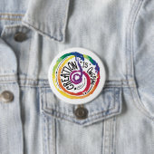 Badge Rond 7,6 Cm Bouton enseignant Rainbow Growth Mindset (En situation)
