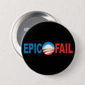 Badge Rond 7,6 Cm Bouton épique d'échouer d'Obama (Devant & derrière)