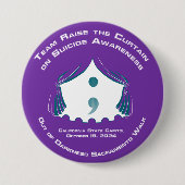 Badge Rond 7,6 Cm Bouton Équipe (Devant)