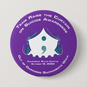 Badge Rond 7,6 Cm Bouton Équipe