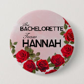 Badge Rond 7,6 Cm Bouton Équipe Bachelorette, Grande, 3 Pouces (Devant)