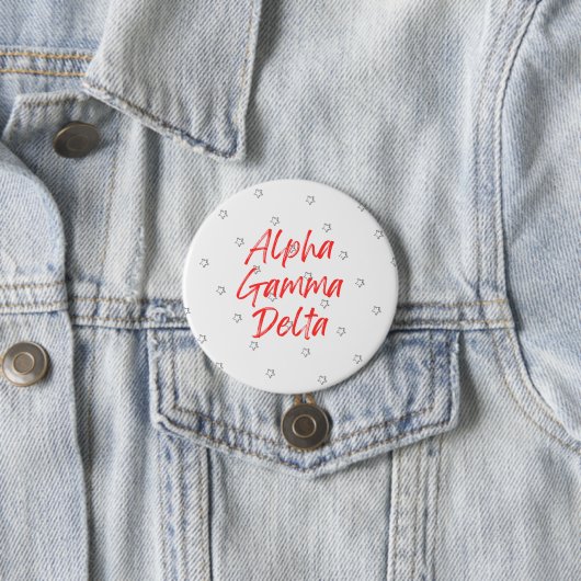 Badge Rond 7,6 Cm Bouton étoile AGD (En situation)