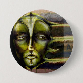 Badge Rond 7,6 Cm Bouton Exécuter la façade