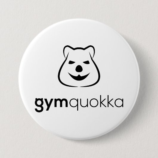 Badge Rond 7,6 Cm Bouton Expression Gymquokka (Devant)