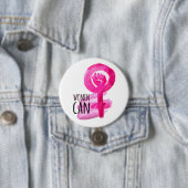 Badge Rond 7,6 Cm Bouton Femmes capables de Solidarité (En situation)