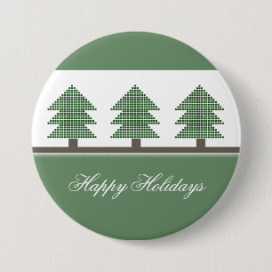Badge Rond 7,6 Cm Bouton Fête des arbres de Noël