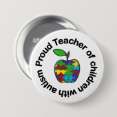 Badge Rond 7,6 Cm Bouton fier de professeur (Devant & derrière)