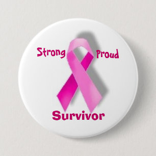 Badge Rond 7,6 Cm Bouton fier fort de survivant