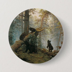 Badge Rond 7,6 Cm Bouton Forêt de Chiskine