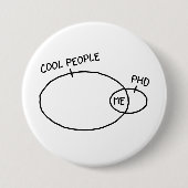 Badge Rond 7,6 Cm Bouton frais de PhD (Devant)