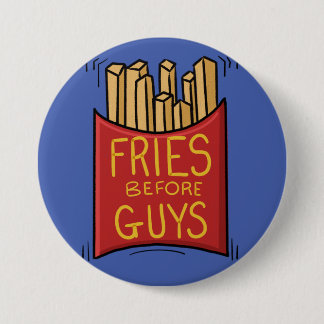 Badge Rond 7,6 Cm Bouton Fries Avant les garçons