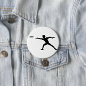 Badge Rond 7,6 Cm Bouton Frisbee (En situation)