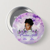 Badge Rond 7,6 Cm Bouton funéraire commémoratif (Devant & derrière)