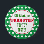 Badge Rond 7,6 Cm Bouton Funny Christmas Elf Award<br><div class="desc">Le design est d'art original.</div>