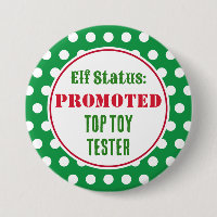 Bouton Funny Christmas Elf Award