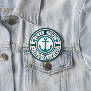 Badge Rond 7,6 Cm Bouton Garder ton esprit salé