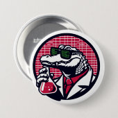 Badge Rond 7,6 Cm Bouton Gator Cyber News (Devant & derrière)
