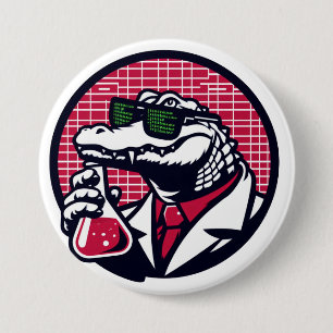 Badge Rond 7,6 Cm Bouton Gator Cyber News