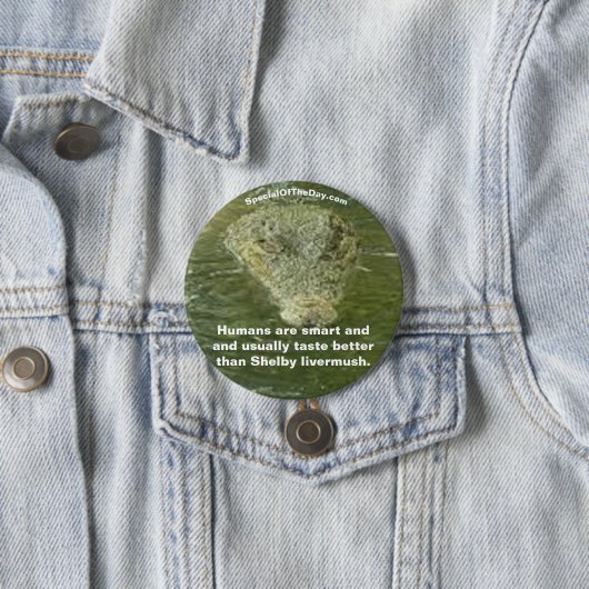 Badge Rond 7,6 Cm Bouton Gator Humains Fun (En situation)