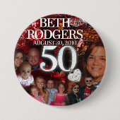 Badge Rond 7,6 Cm bouton graphique (Devant)