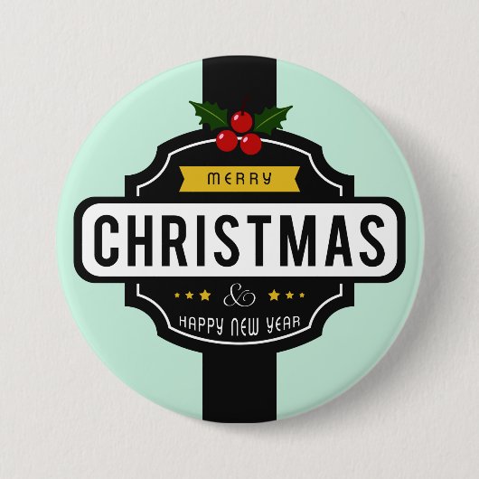 Badge Rond 7,6 Cm Bouton Gros voeux de Noël (Devant)