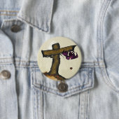 Badge Rond 7,6 Cm Bouton hanté de forêt (En situation)