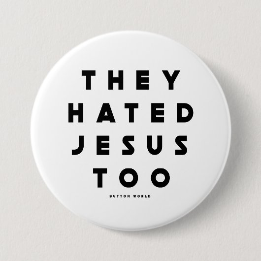 Badge Rond 7,6 Cm Bouton Hate (Devant)