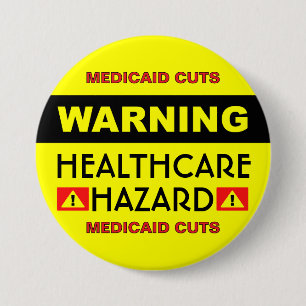 Badge Rond 7,6 Cm Bouton Healthcare Hazard™