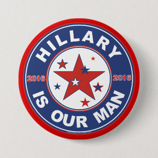 Badge Rond 7,6 Cm Bouton Hillary Clinton 2016