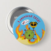 Badge Rond 7,6 Cm Bouton I Survived 2020 (Devant & derrière)