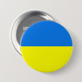 Badge Rond 7,6 Cm Bouton indicateur Ukraine/broche d'ordinateur port (Devant & derrière)