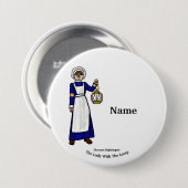 Badge Rond 7,6 Cm Bouton infirmière Florence Nightingale (Devant & derrière)