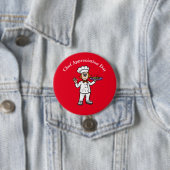Badge Rond 7,6 Cm Bouton Jour d'appréciation du chef féminin (En situation)
