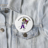 Badge Rond 7,6 Cm Bouton Jour d'appréciation pour coiffeuse féminine (En situation)
