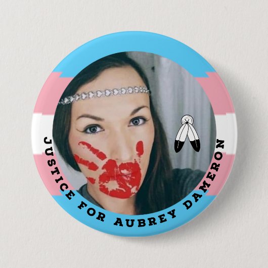 Badge Rond 7,6 Cm Bouton Justice pour Aubrey Dameron (Devant)
